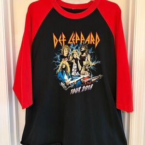 Def Leppard - 2018 Concert Tour Shirt - US Size XXL - No Tag 3/4 sleeves